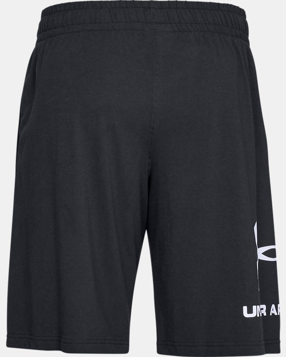 Men's UA Sportstyle Cotton Graphic Shorts in Black image number 4